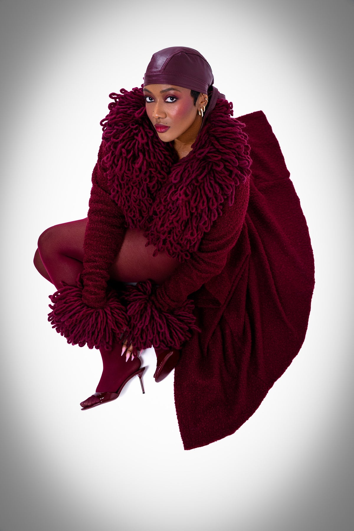 Cardigan long  IFAHE bordeaux