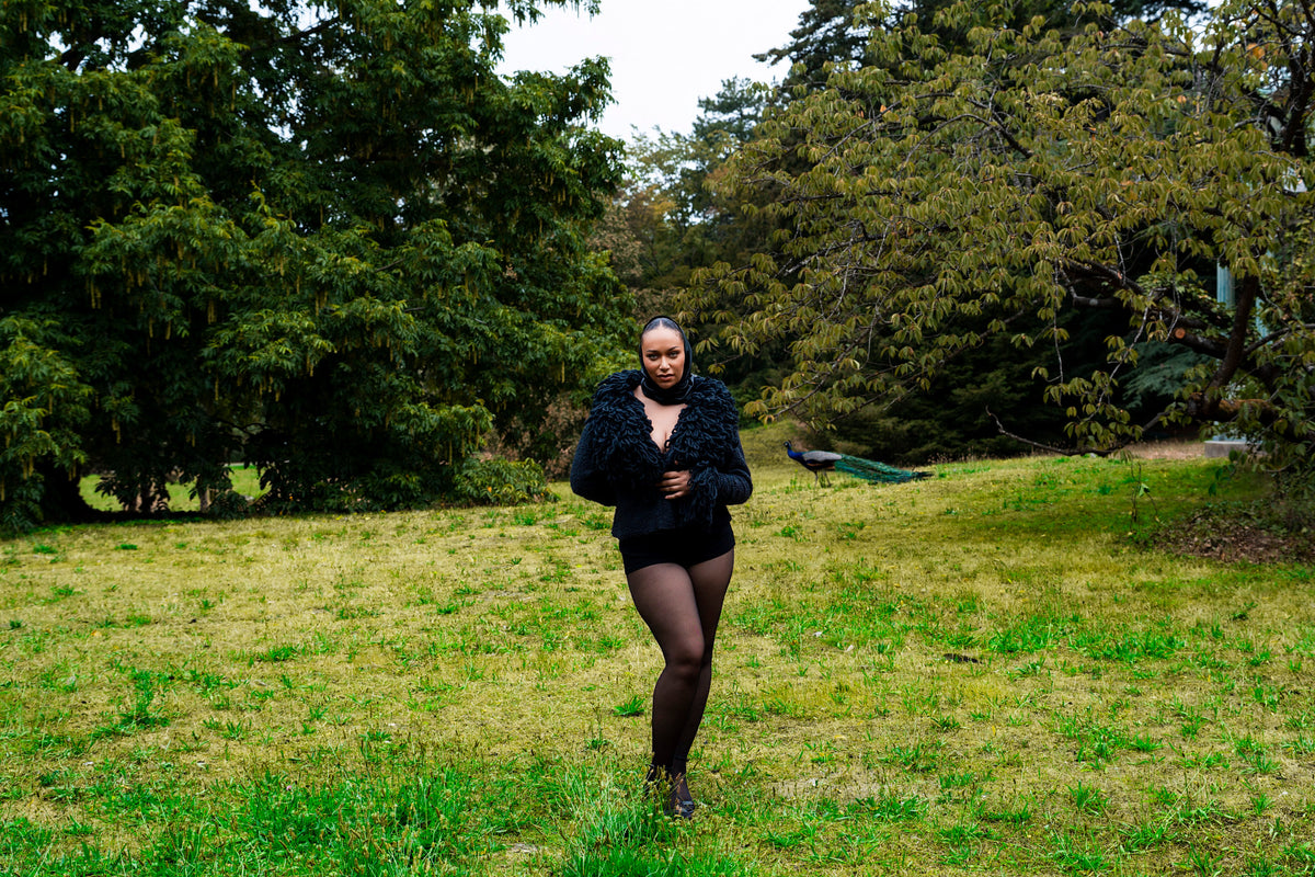 Cardigan court IFAHE noir 