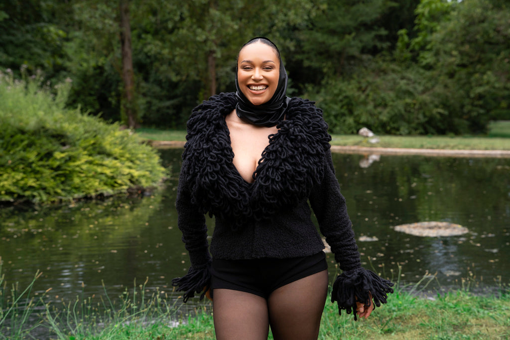 Cardigan court IFAHE noir 