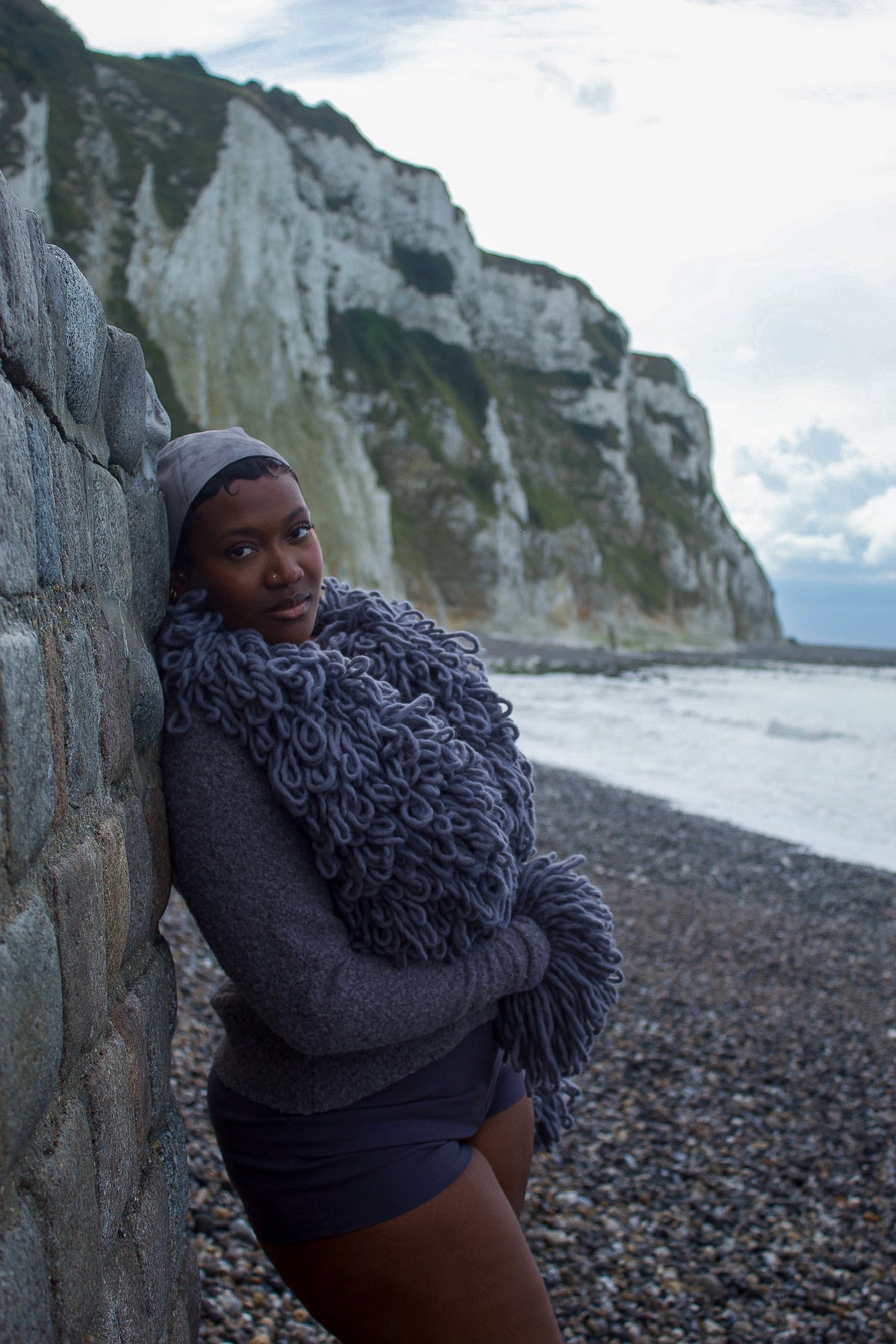 Cardigan court IFAHE gris